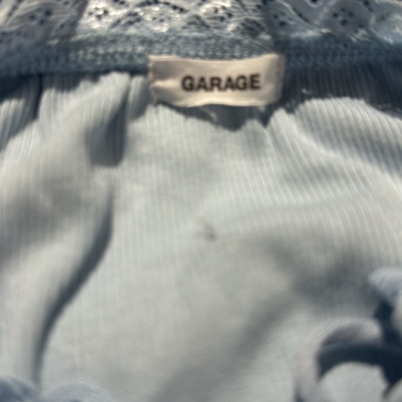 Garage crop top, blue. - Picture 2 of 2